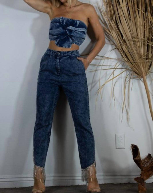 Mulla Luna Denim Set Blue Medium 2