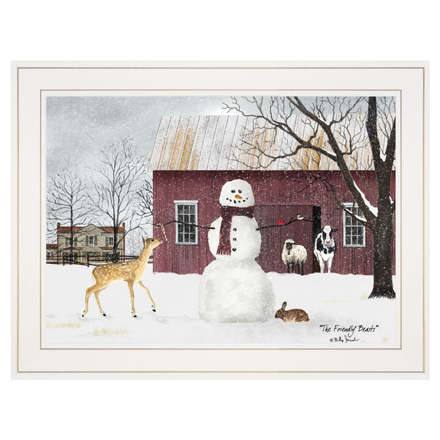 Hivvago The Friendly Beasts 2 Print White 3