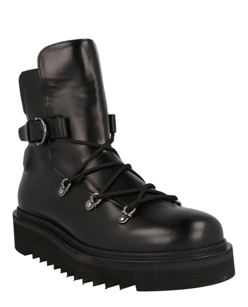 Ferragamo Giulio Lace-Up Demi Boots Black US 9 3