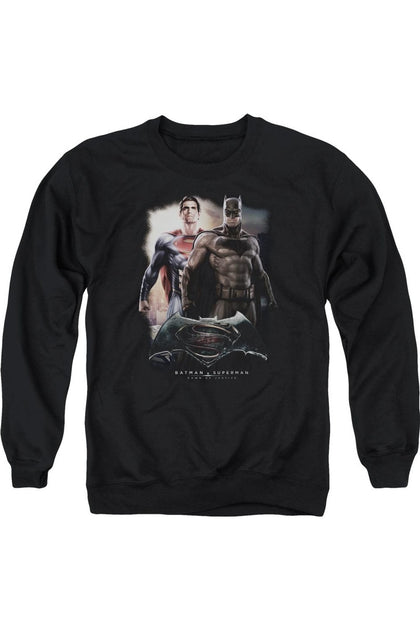 Gildan Batman V Superman Dawn Crewneck Sweatshirt Black Small 2