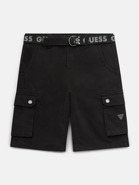 Guess Factory Karter Ripstop Cargo Shorts Black US 8 2