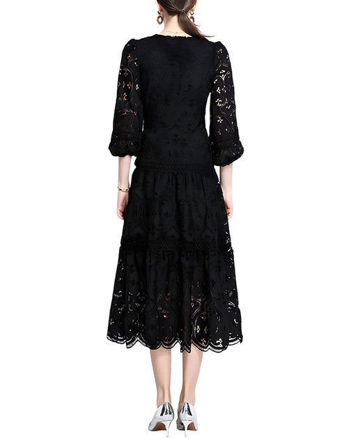 TEODORA Midikleid Schwarz US 6 3