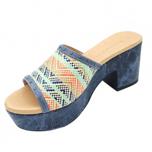 CHOCOLAT BLU Guro Platform Heel Sandal Multi US 10 3