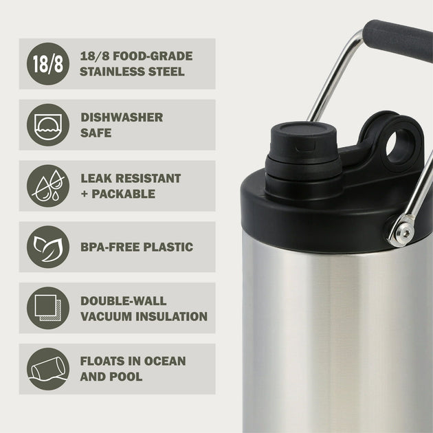 Talaye 1/2 Gallon Water Jug Stainless Steel 4
