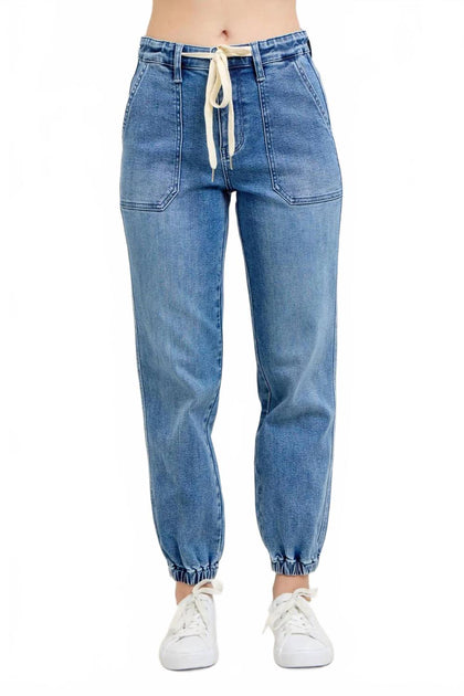 Judy Blue High Waist Jogger Denim Jeans Blue US 18W 2