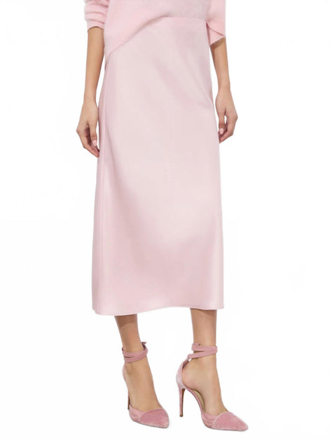 alice + olivia Maeve Midi Slip Skirt Pink US 8 4