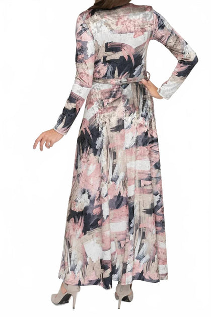 KMW Velvet Swirl Maxikleid Multi XSmall 3