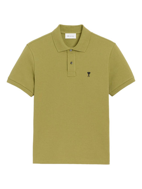 Ami Paris Polo Shirt Yellow Small 2