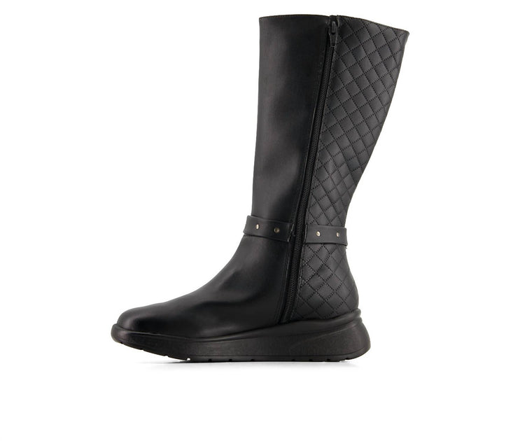 Andrea Leather Tall Riding Boots Black US 8 4