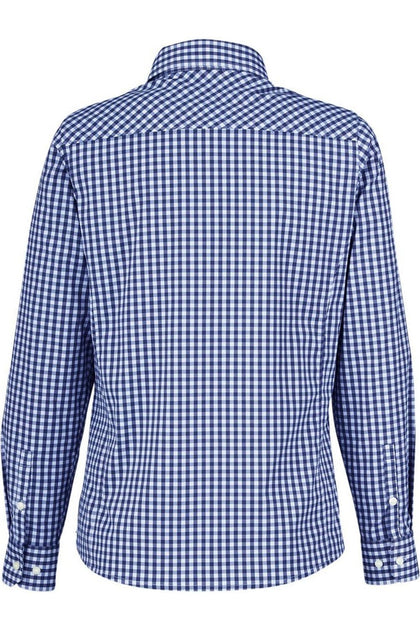 Devon & Jones CrownLux Gingham Dress Shirt Blue XXLarge 3