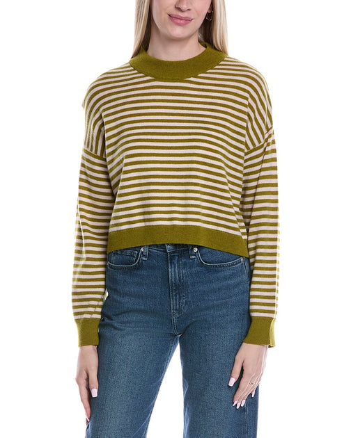 Brodie Stitchy Stripe Sweater Black Medium 2