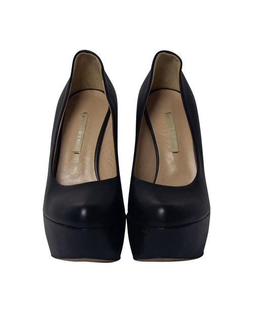 Nicholas Kirkwood Platform Wedge Pumps Black EU 37 3