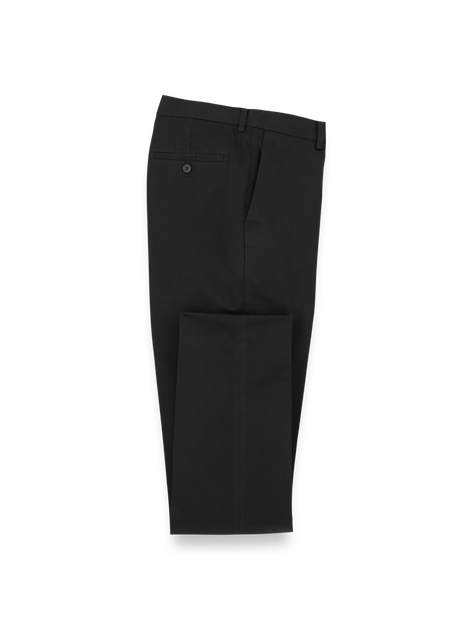 Paul Fredrick Cotton Stretch Twill Flat Front Pant Grey 40 2