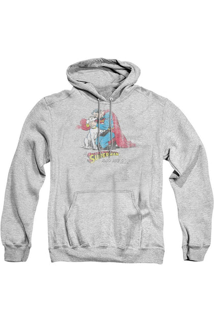 Gildan Superman And His Dog Kapuzenpullover Grau XL 2