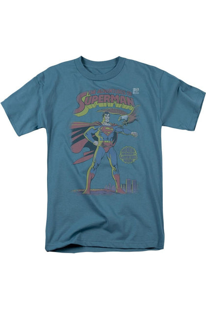 Gildan Superman Cover T-Shirt Blue Medium 2