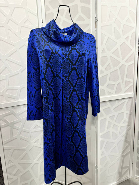 Robe à imprimé reptile Tyler Boe Bleu XL 4