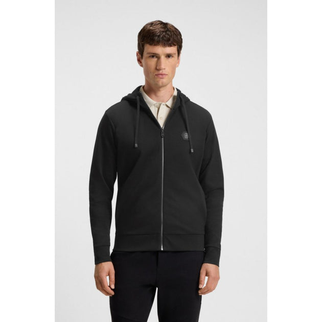 Boss Relaxed-fit Hoodie Double B Monogram Black XLarge 4