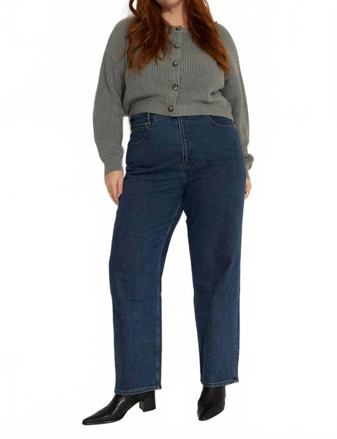 Callahan Cropped Cardigan Grau Large 2