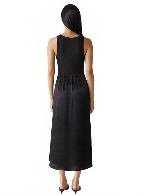 Michael Stars Bridgette Midi Dress Black Small 4