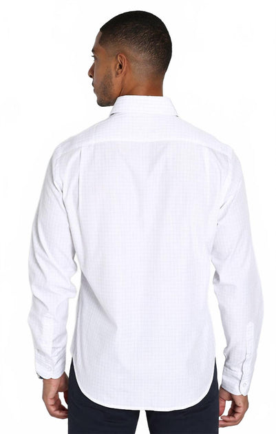 JACHS NEW YORK Chemise Hayati Col Cut Weiß Small 3