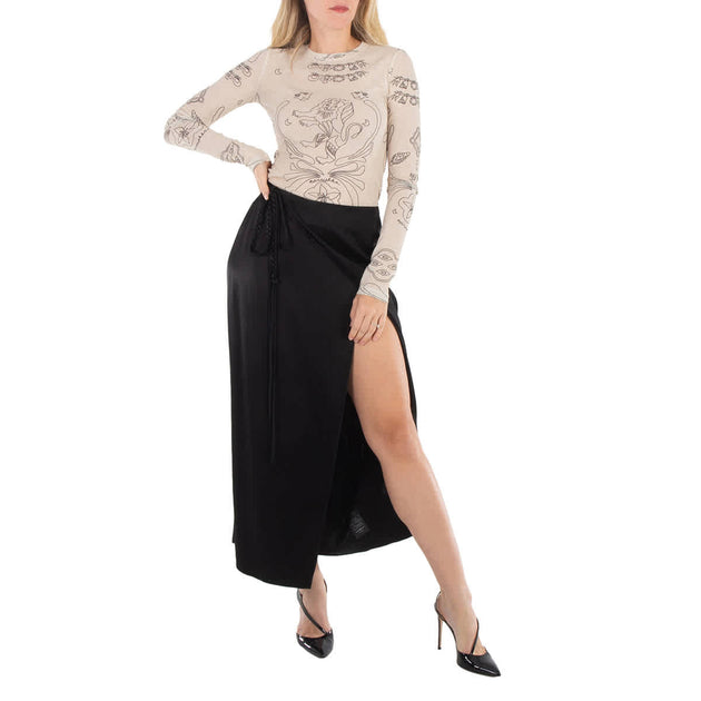 Nanushka Racha Wrap Skirt Black Medium 2