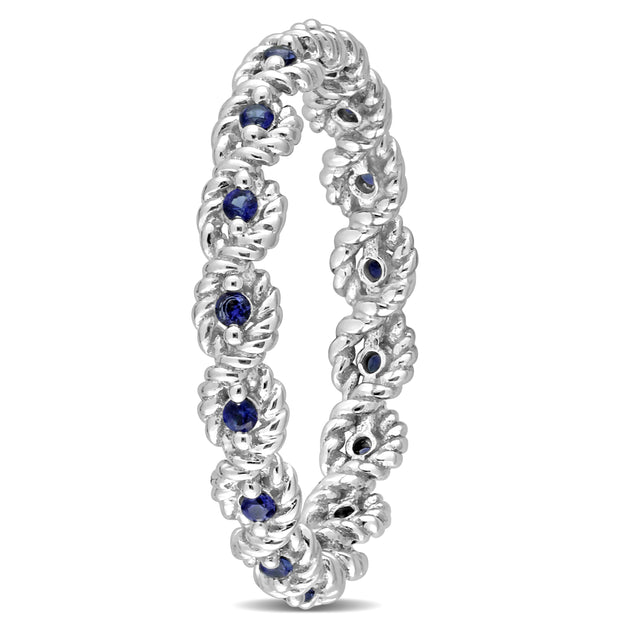 Mimi & Max Infinity Eternity Ring Blue US 10 3