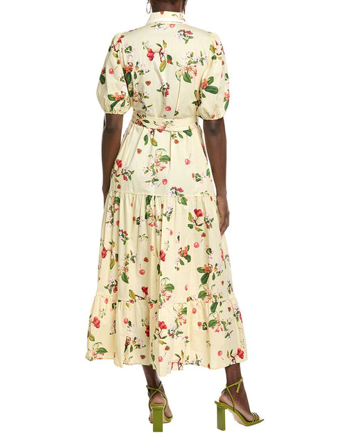 Maison Tara Stretch Poplin Dress Yellow US 6 3