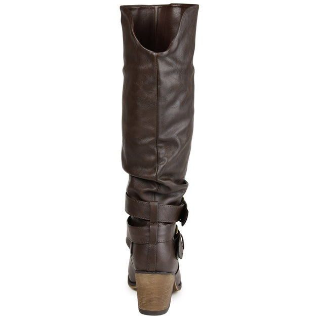 Journee Collection Late Knee-High Boot Brown US 9 4