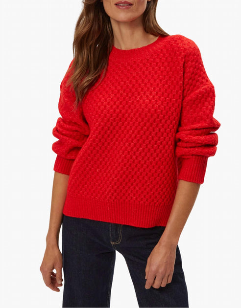 Michael Stars Sophia Sweater Red Large 2