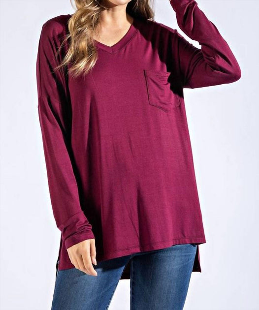 mono b Basic Pocket Solid Tee Pink 3X 2
