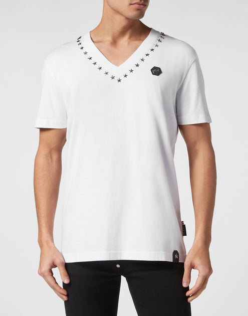 Philipp Plein V-Neck T-Shirt White XL 5
