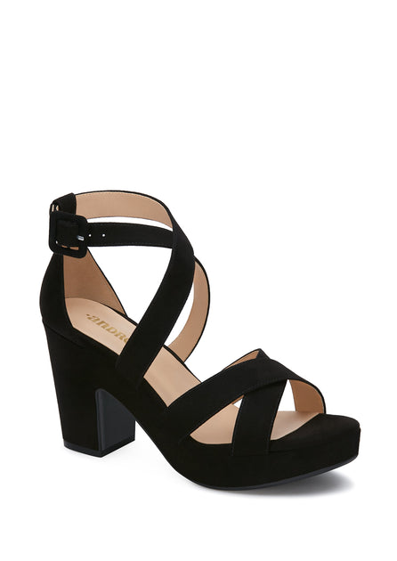 Andrea Women's Heeled Sandals Black US 5 2