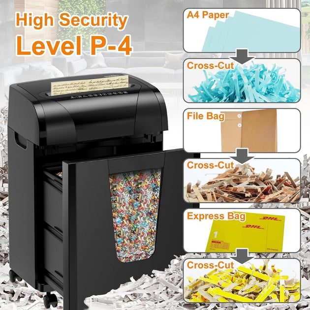 Woolsche Paper Shredder Black 4