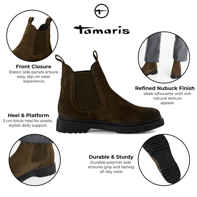 Tamaris Classic Chelsea Ankle Boots Brown EU 39 3