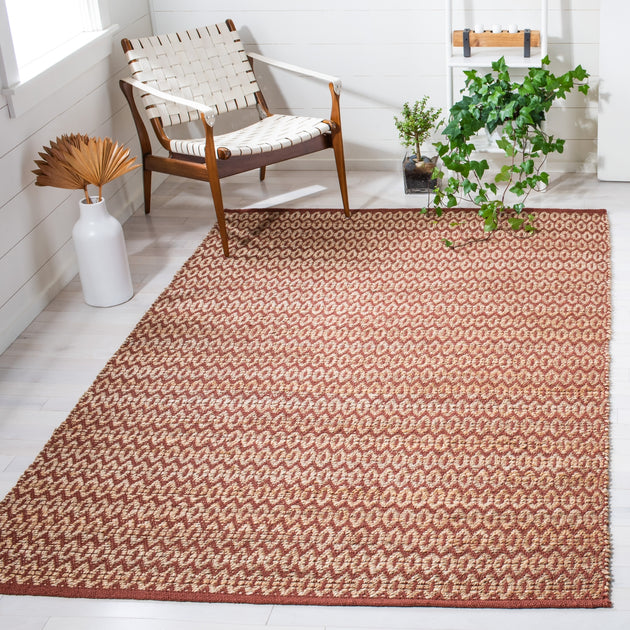 Safavieh NFB701 Area Rug Natural/Rust 2