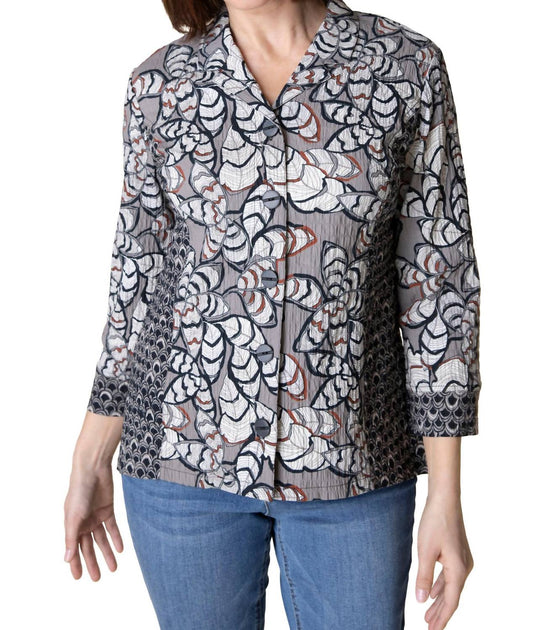 Habitat Rustling Leaves Chemisier Blanc Large 4