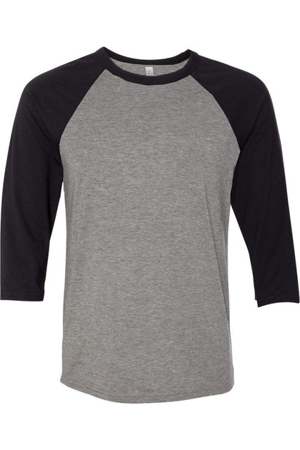 T-shirt Baseball Manches Trois-Quarts BELLA + CANVAS Multi Medium 2