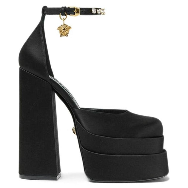 Versace Medusa Aevitas Platform Pumps Black US 5 2