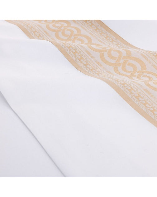 Yves Delorme Joyau Flat Sheet White Queen 4