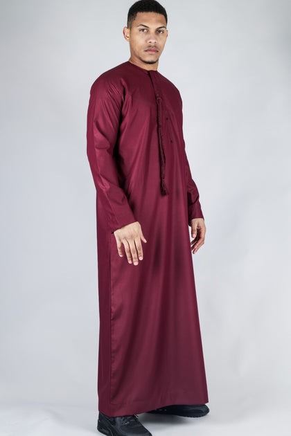 Arabic Thobes Emirati Jubba Robe Red Small 3
