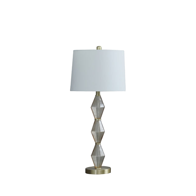 Hivvago Geo Glass Table Lamp Gold 2