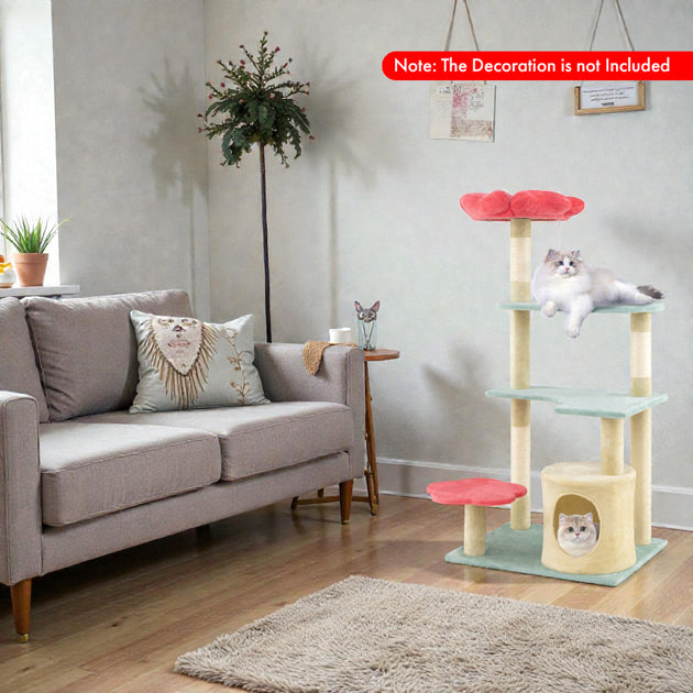 Hivvago Ästhetischer Katzenbaum Beige 3