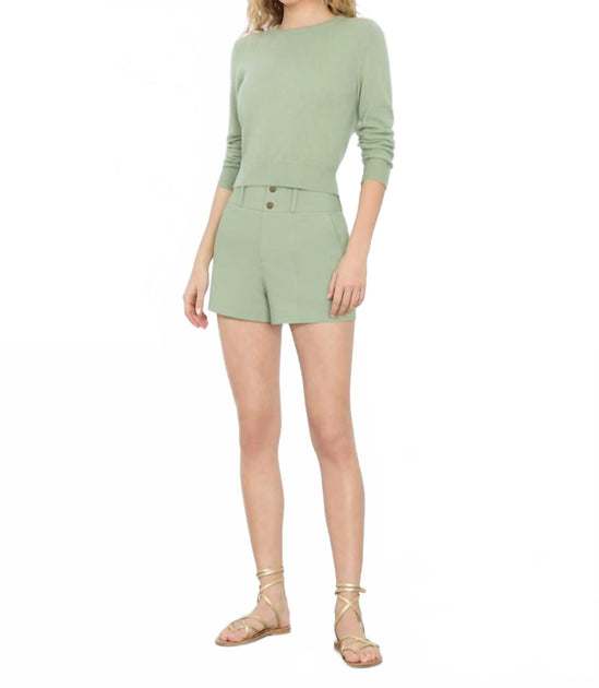 alice + olivia Mame High Rise Short Blau US 2 4