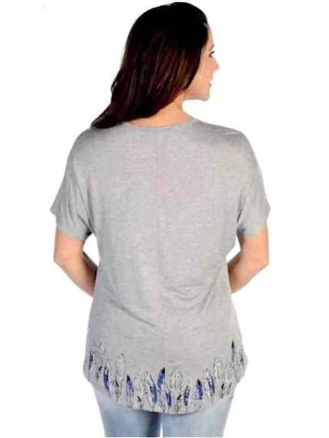 Liberty Wear Feather Comfort Tee Grey X-Large 3