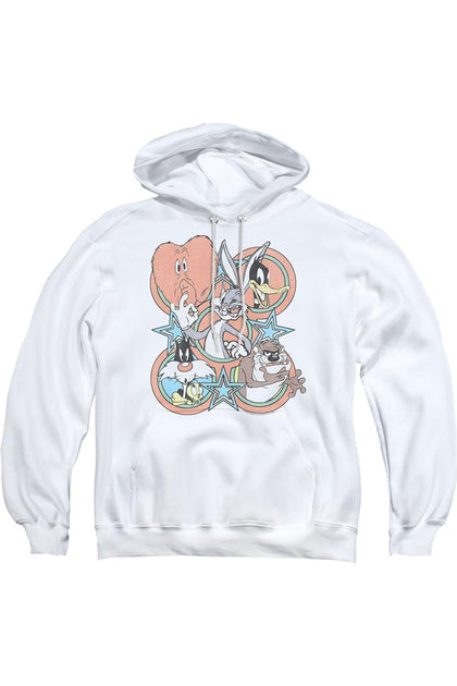 Gildan Looney Tunes Screen Stars Kapuzenpulli Weiß Medium 2