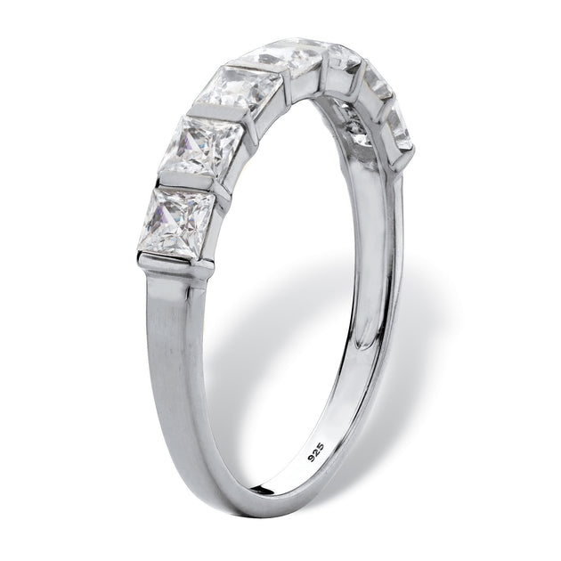 Palm 1.12 TCW Cubic Zirconia Sterling Silver Ring Silver US 9 3