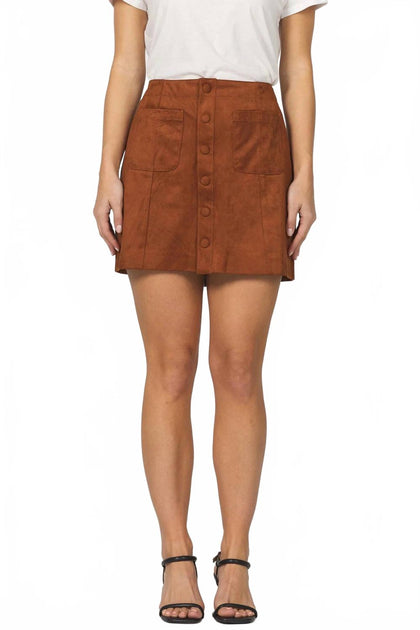 Dear John Denim Quinn Skirt Brown 30 2