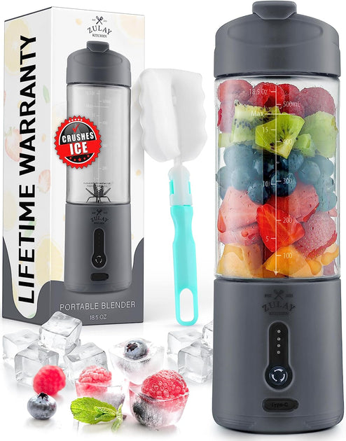 Zulay Kitchen Personal Portable Smoothie Blender On the Go that