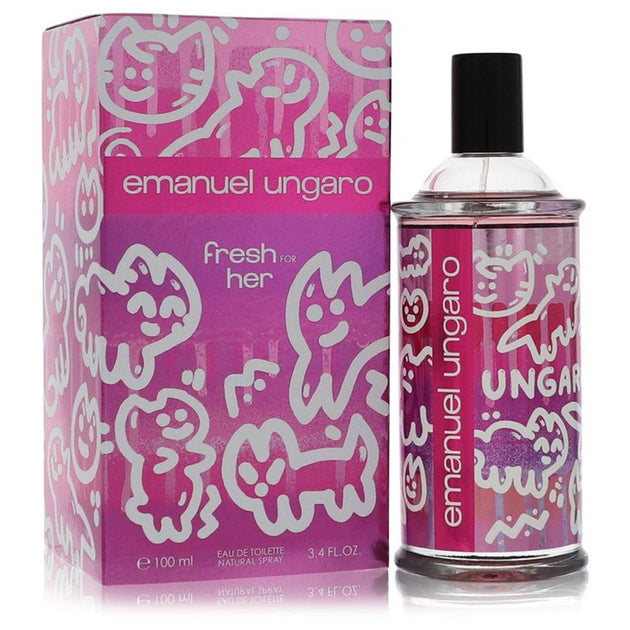 Ungaro Fresh for Her Eau De Toilette Spray 3.4 oz Clear 2