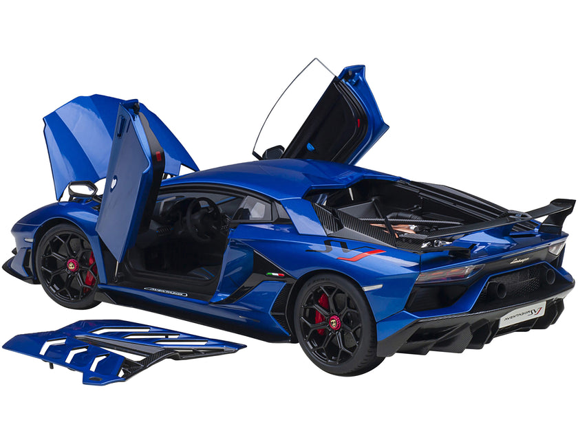 Modellino AUTOart 1/18 Lamborghini Aventador SVJ Blue Nethuns - Composite, Edizione Limitata 2023